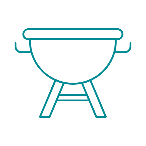 Outdoor equipped kitchen