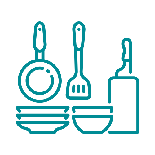 Fully equipped kitchen