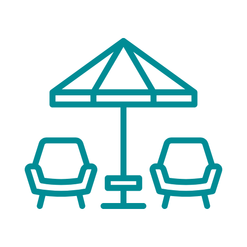 Expansive roof terrace