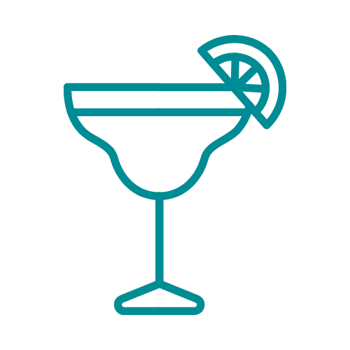 Outdoor cocktail area