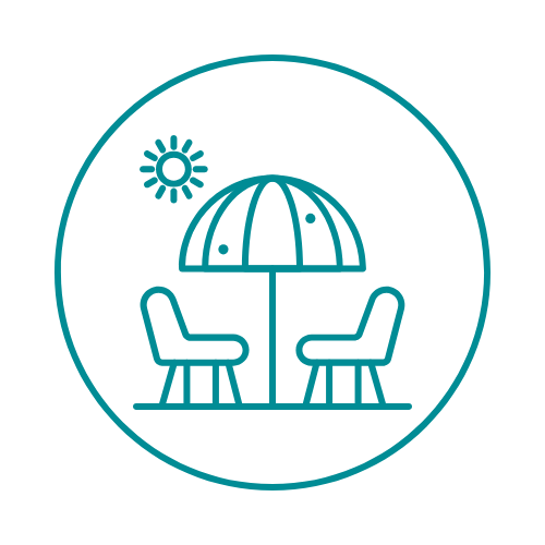 Private sea-view terraces