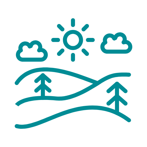 Scenic countryside views